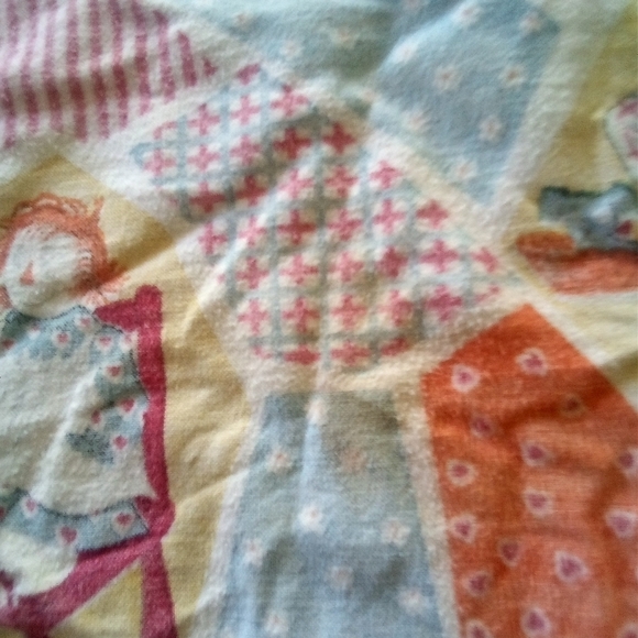 2 Vintage Raggedy Ann & Raggedy Andy Baby Receiving Blankets Rag Dolls - Picture 8 of 12